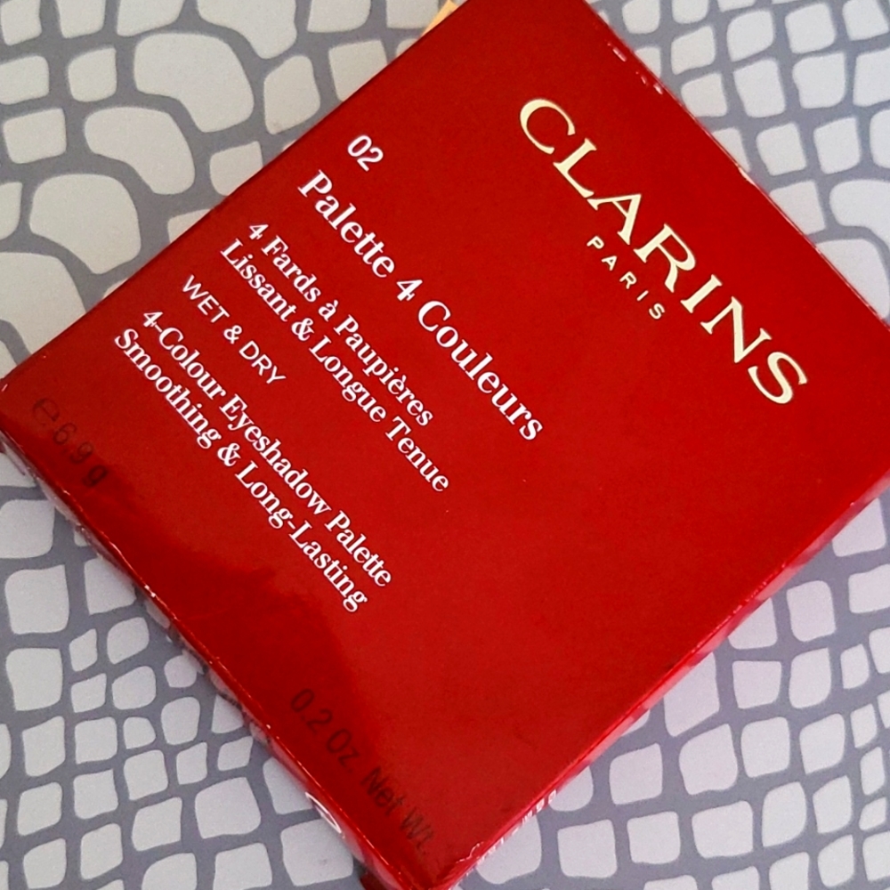 Clarins Paris wet&dry 4-colour eyeshadow palette 🎨
